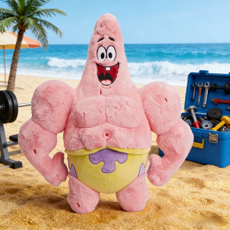 Potdemiel Honey Pot Bob Esponja muñeca muscular lindo juguete de peluche Patrick muñeca divertida serie muñeca decorativa juguetes de regalo.
