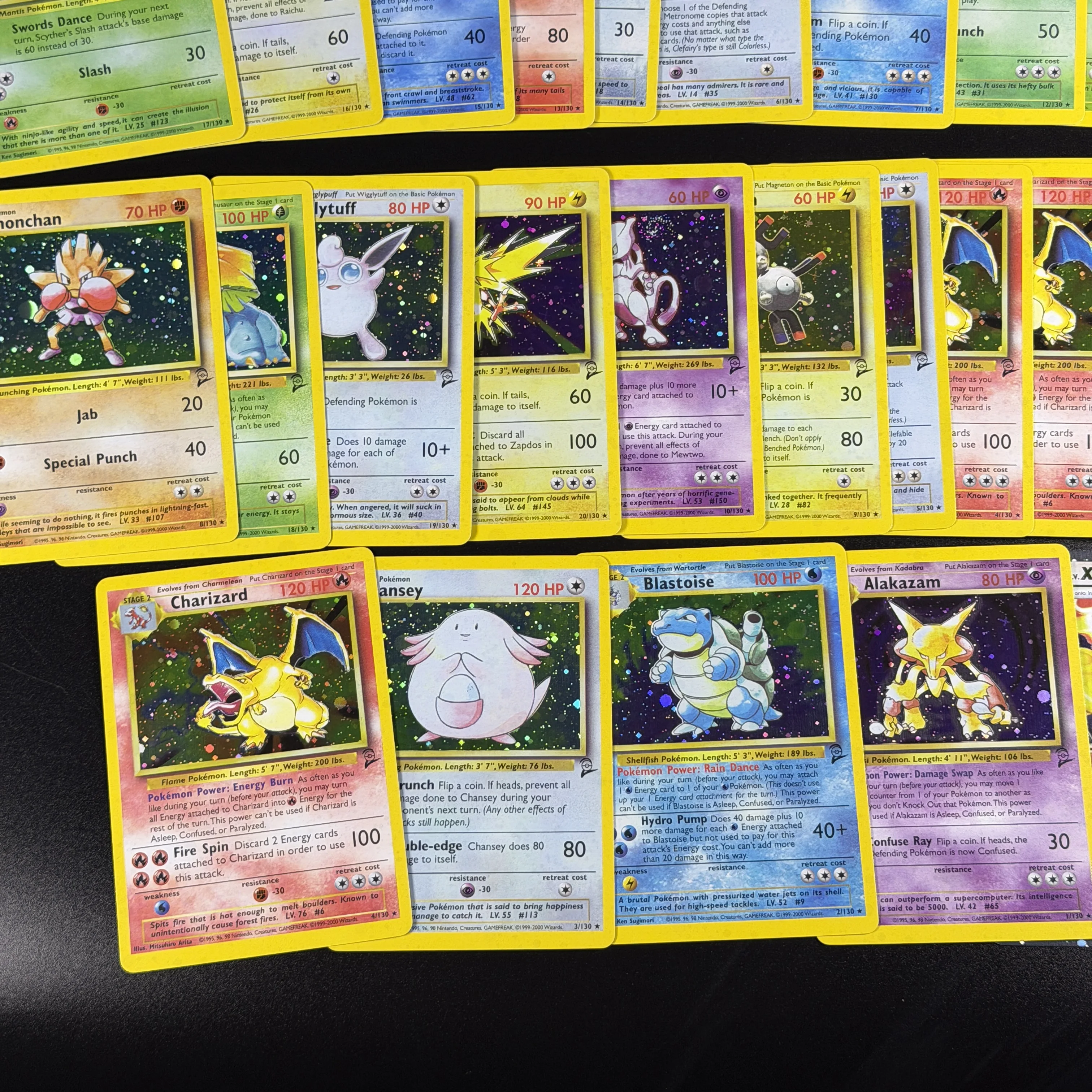 PTCG Pocket 2000 Basis-Set 2 OG Nostalgie-Sammelkarten Hitmonchan Scyther Clefable Pidgeot Mewtwo Traditionelle Holo-Proxy-Karten – Detail 6