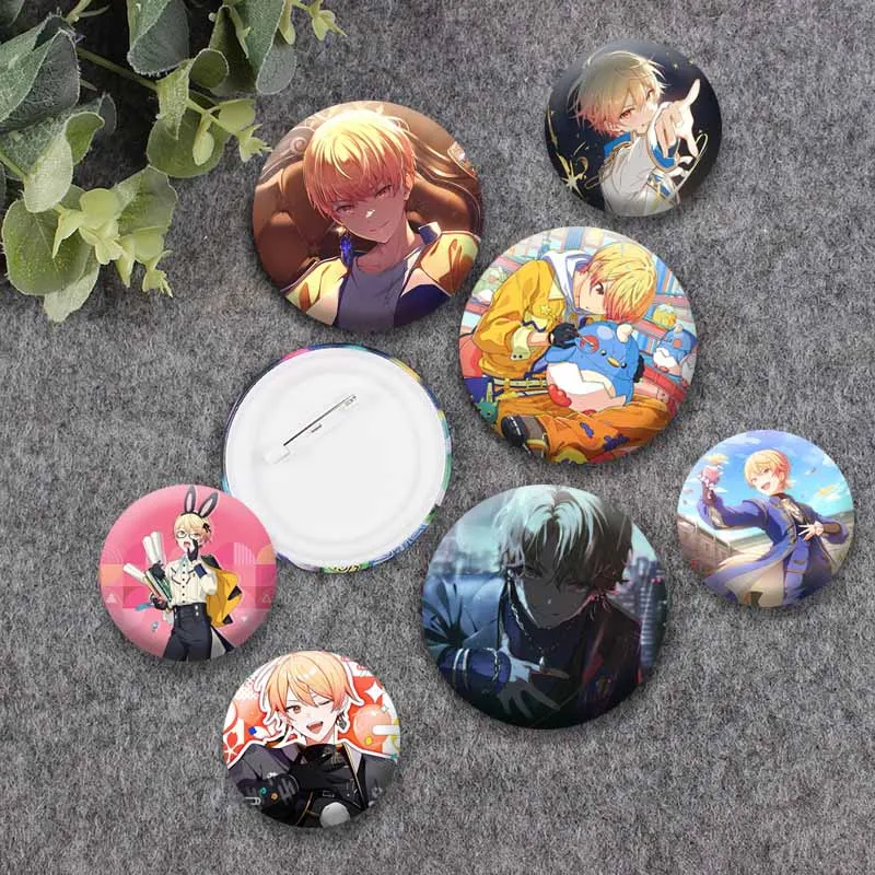 PJSK Tenma Tsukasa Game Badges Cute Cartoon Role Playing Brooch Backpack Clothes Hat Jewelry Pins Accessories Collectible Gifts