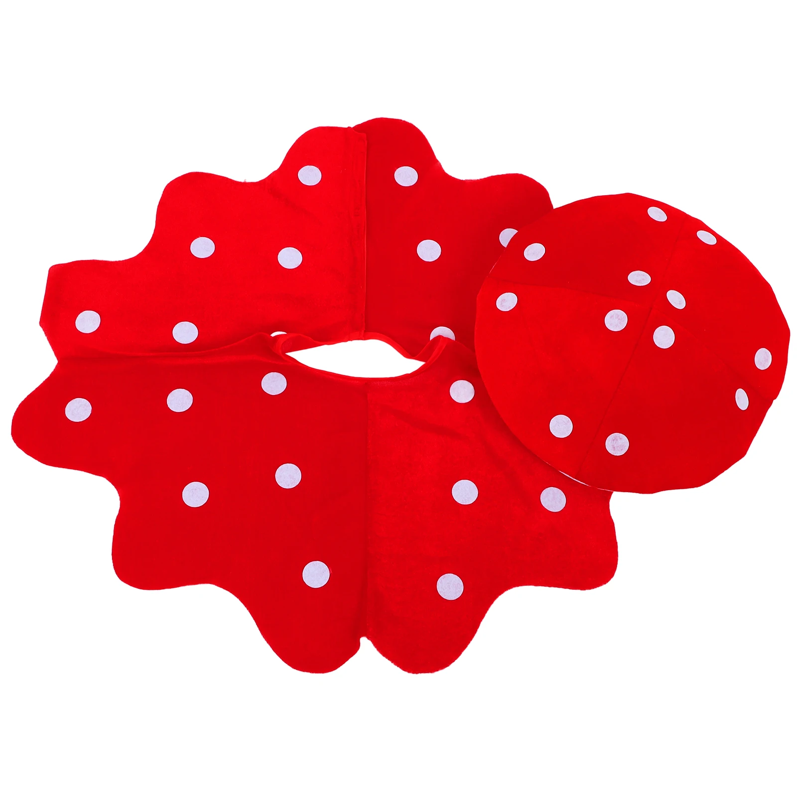 

Mushroom Hat Cape Set Kids Infant Cartoon Baby Costume Accessories Child Halloween Bucket cosplay stage performance party