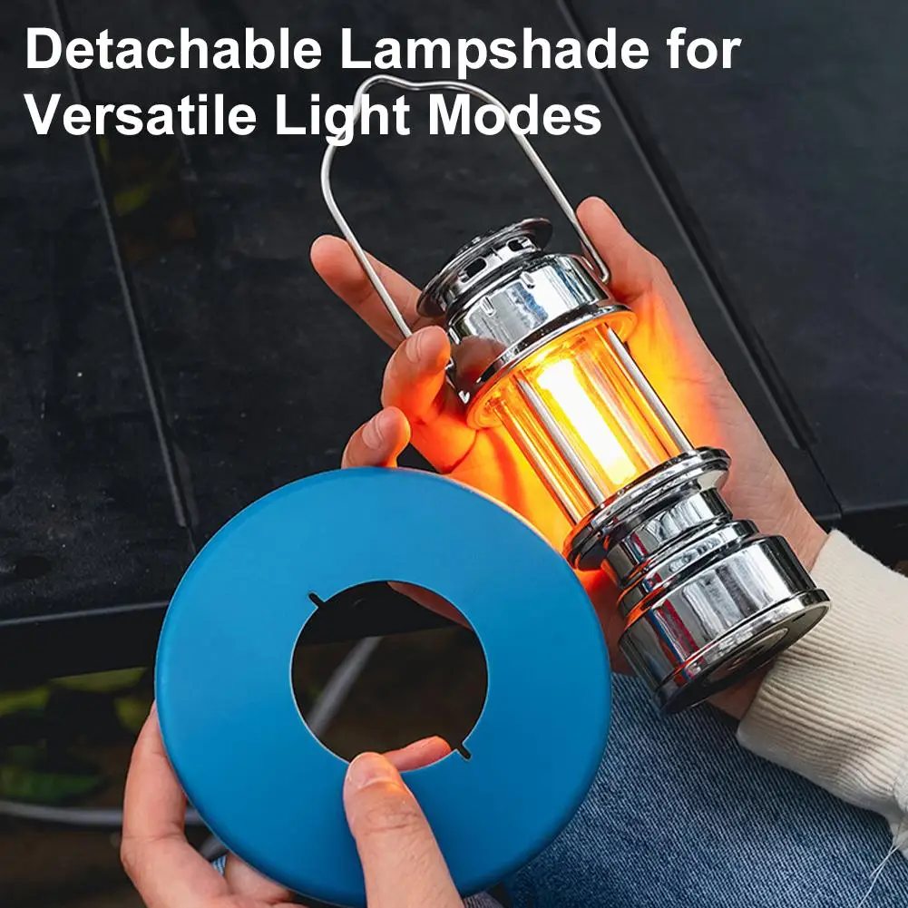 Portable Retro Hurricane Lamp Warm Flame Ambient Light Rechargeable Outdoor Camping Hanging Hand Lamp Creative Gift