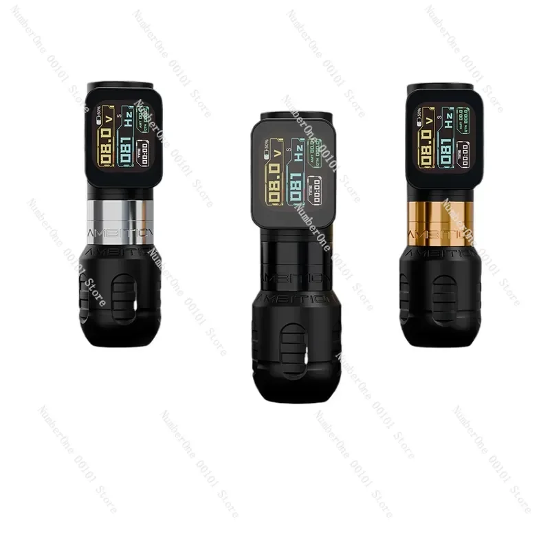 2027 Pro Wireless Tattoo Pen Kit Large Screen Display Ergonomic Grip Rotary Machine Portable Permanent Makeup Device for