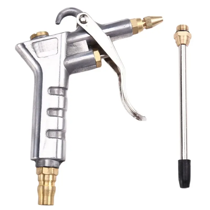 

AA81-Steel Extension& Adjustable Brass Nozzle Air Blow Gun In Metal- Ideal For Comprehensive Cleaning Projects