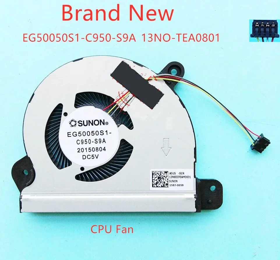 

New and Original CPU fan for SUNON EG50050S1-C950-S9A laptop CPU cooling fan cooler
