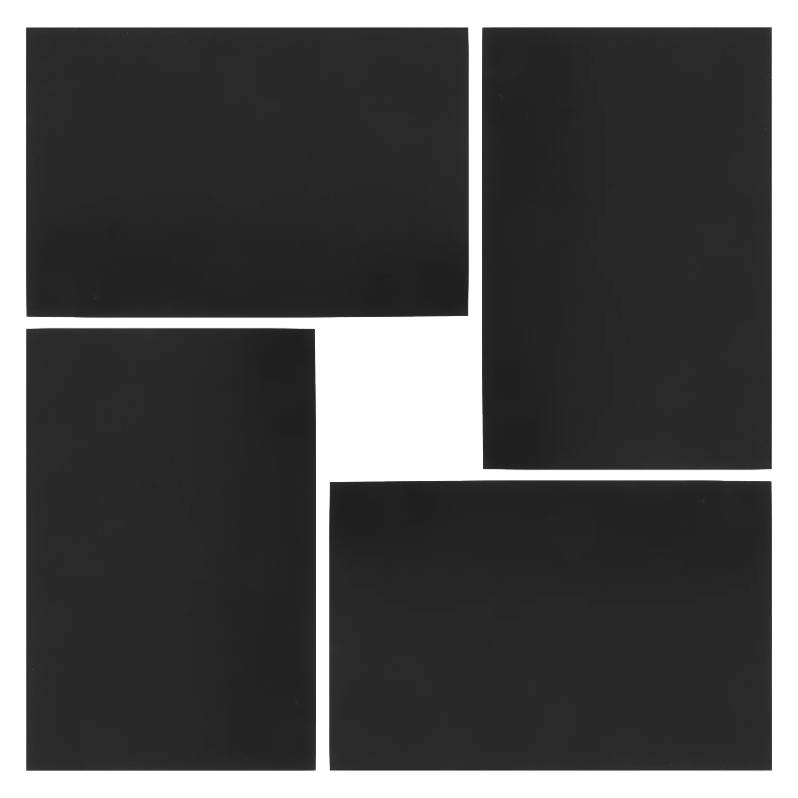 4 قطع من ألواح الألمنيوم للنقش بالليزر - صفائح معدنية سوداء لصنع بطاقات الأسماء، وعلامات تعريف الحيوانات الأليفة، وصناعة المجوهرات، واللوحات المخصصة والحرف اليدوية