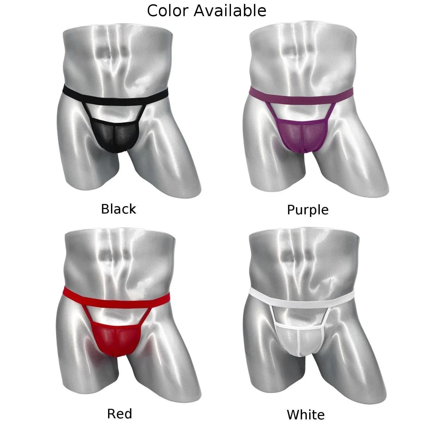 Men Sexy Thong Micro Brief Bulge Pouch G-String Stretchy Underwear Underpants Male Low-rise Penis Pouch Posing Thong A50