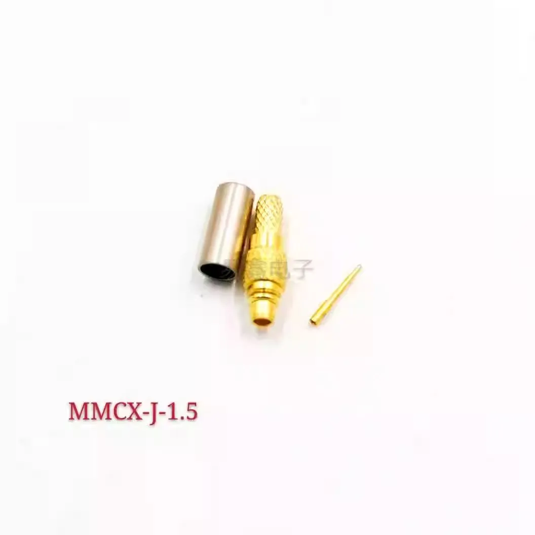 

50pcs RF coaxial connector male MMCX-CJ-1.5 connection RG316/RG174 cable MMCX-1.5