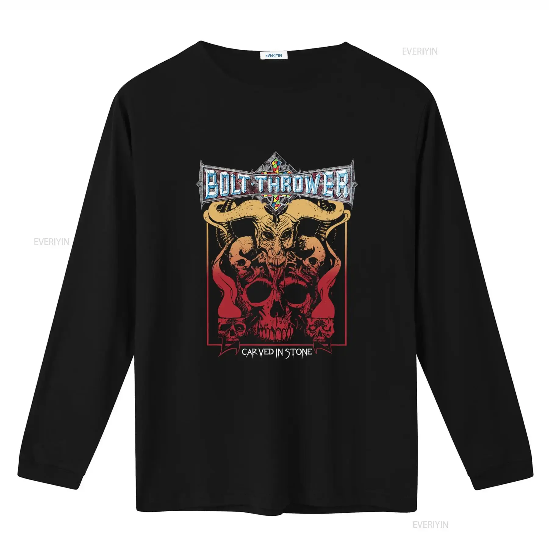 2010s Bolt Thrower Carved In Stone Tour T Shirt Small Size Heavy Metal Band Design vintage Washed Stylish Slightly Stretched