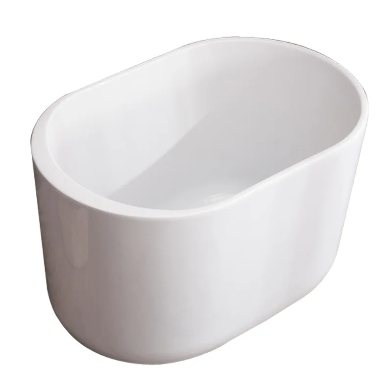 Small bathtub deepened bath Household adult bathtub, small bathroom bathtub 0.8-1 meters
