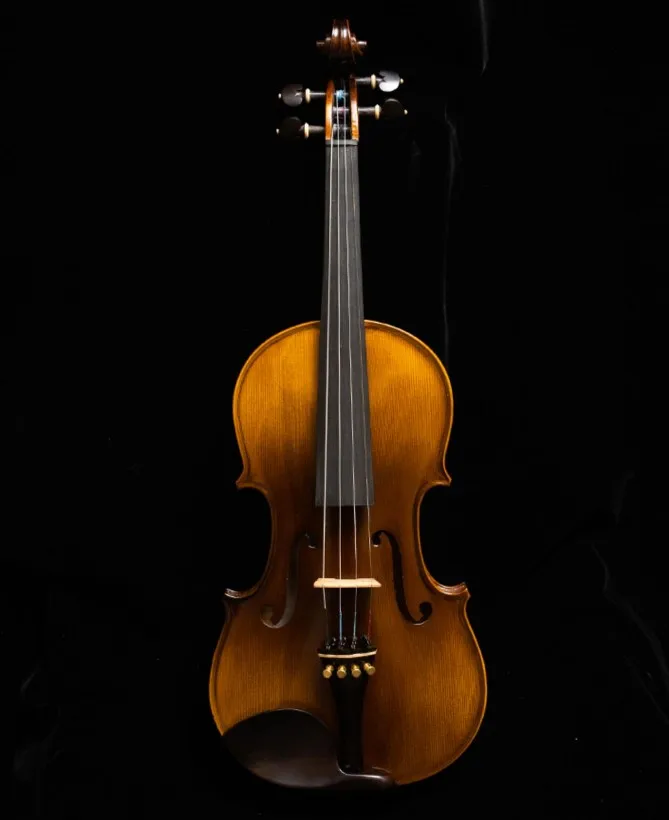 natural flame maple handmade Violin 4/4 3/4 1/2 Complete backplane vionlino Solid wood violin Professional musical instrumet