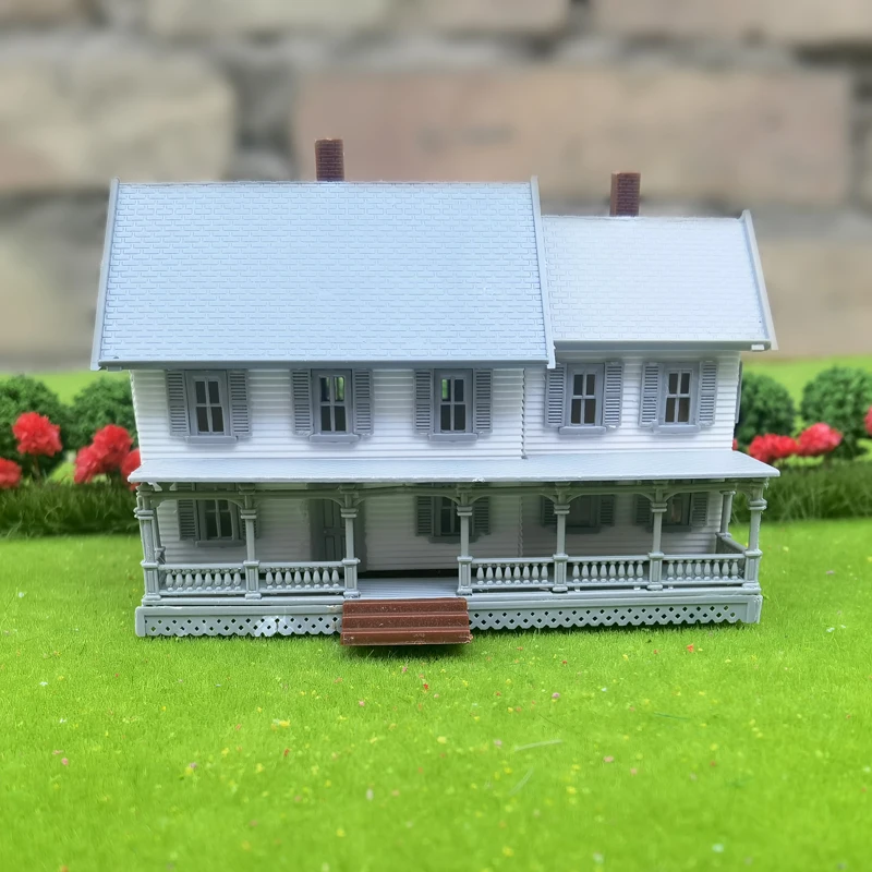 1/160 N scale European-style house residential model house building scale kit model train Railway layout