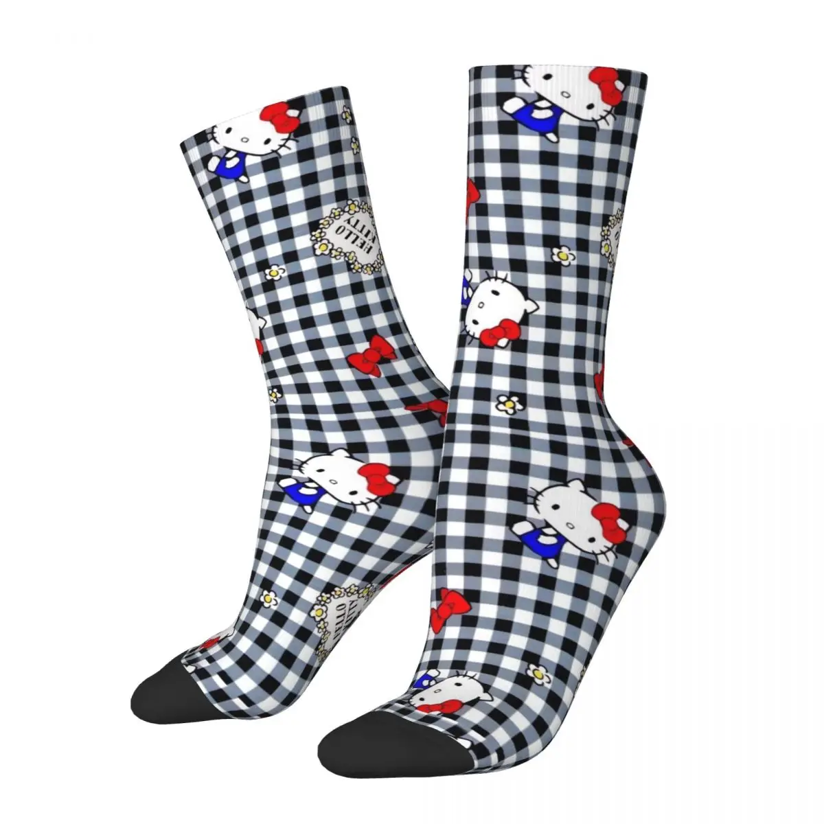 

Hello Kitty Socks Retro Stockings Autumn Non-Slip Men Socks Soft Graphic Outdoor Sports Socks
