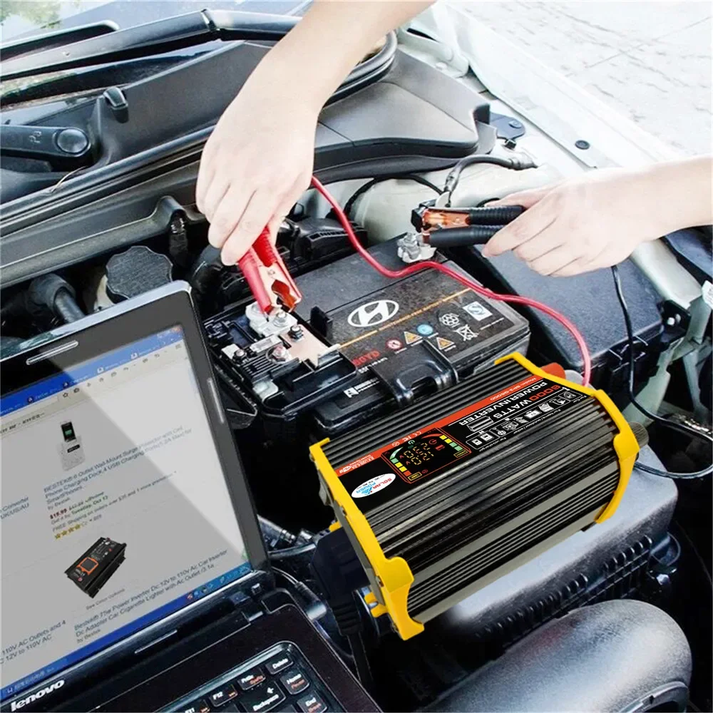 1000W Power Inverter 12v to 220v 110vDC To AC Sine Wave Solar Convertor Transformer  Auto Inversor 12 V 220 V 110 V for Car