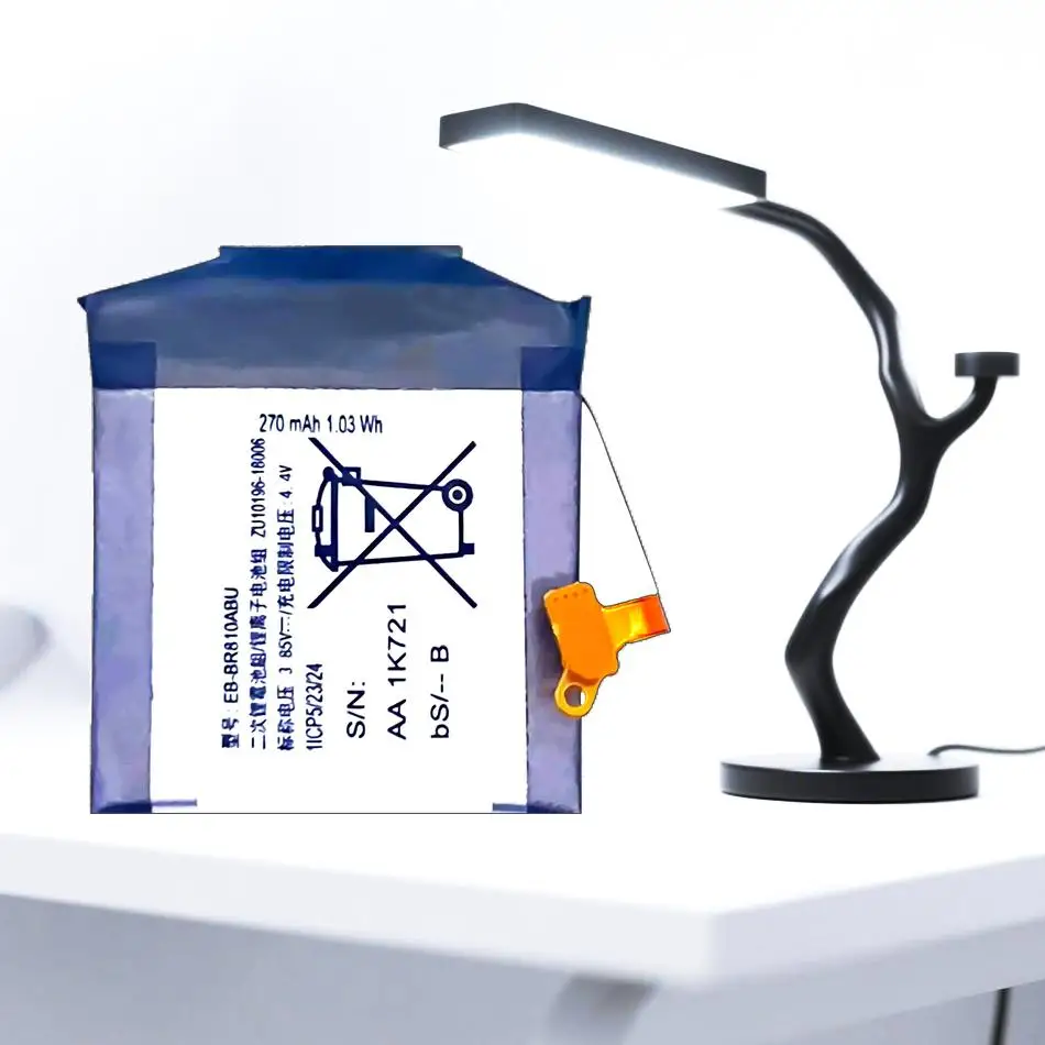 

Быстрая доставка аккумулятора для часов большой емкости EB-BR810ABU 270 мАч для Samsung Gear S4 42 мм SM-R800 SM-R810 SM-R805