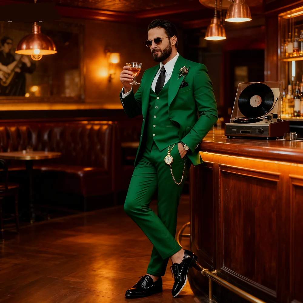 

Mais recentes designs ternos de casamento marrons para homens fino ajuste pico lapela elegante formal noivo usar ternos traje ho