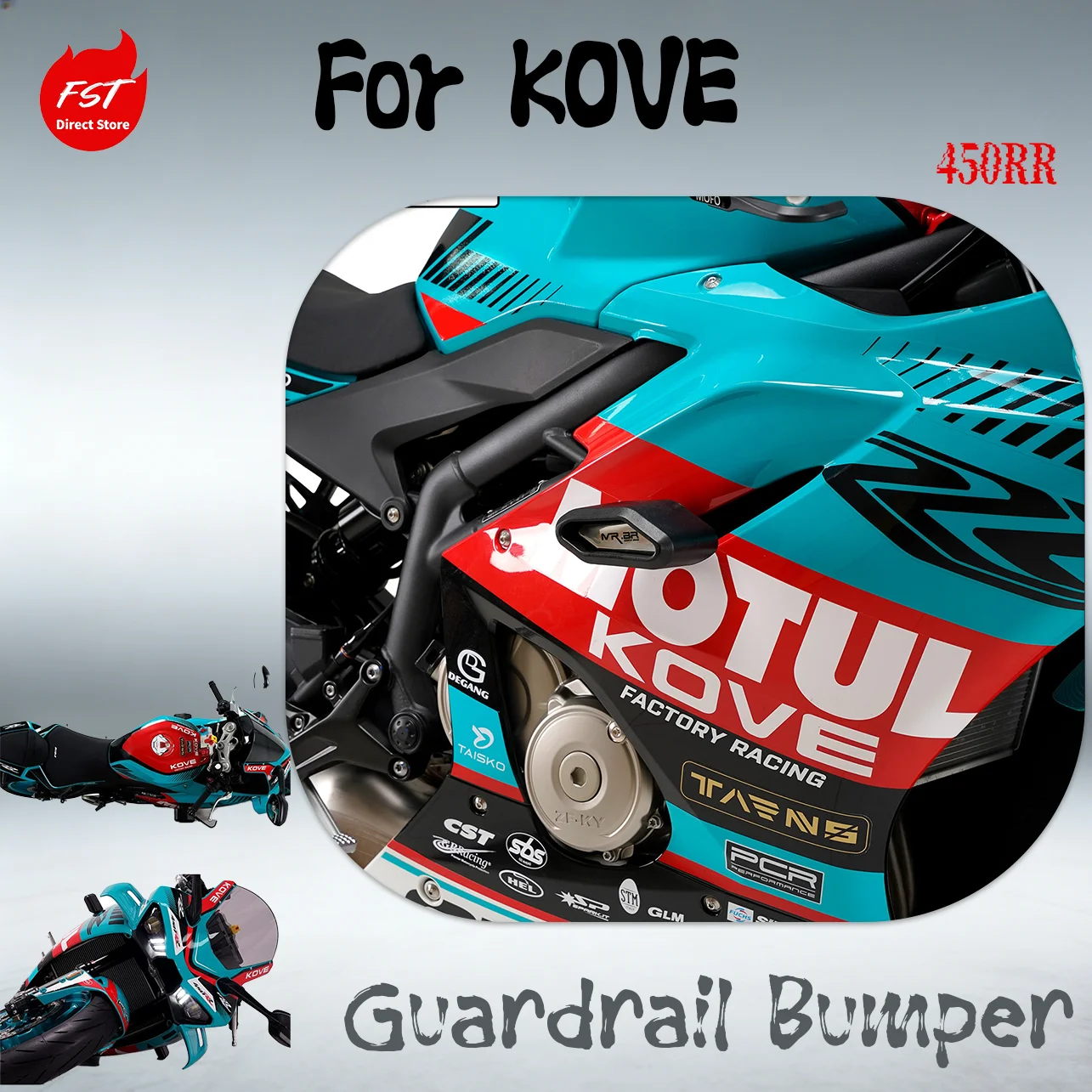 

Crash Bars Engine Guard Anti-Fall Sliders Bumper Protector for KOVE 450RR Man Island II Motorcycle Modified Parts