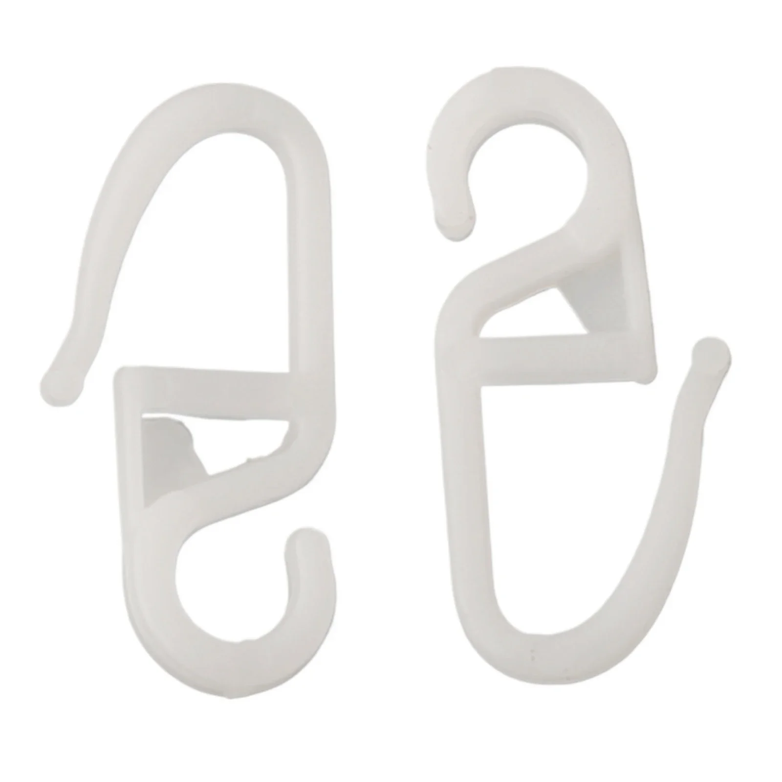 50pcs Curtain Folding Hook Plastic 34mm Curtain Accessories Curtain Hooks Plastic Hooks For Home Curtains Sliding Rail Hook