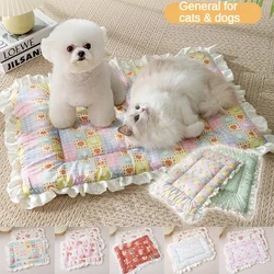 Pet Sleeping Mat Dog Bed Cat Bed Thickened Blanket Pad for Dogs Cats Winter Warm Washable Dog Mattress Pet Blanket Pet Supplies