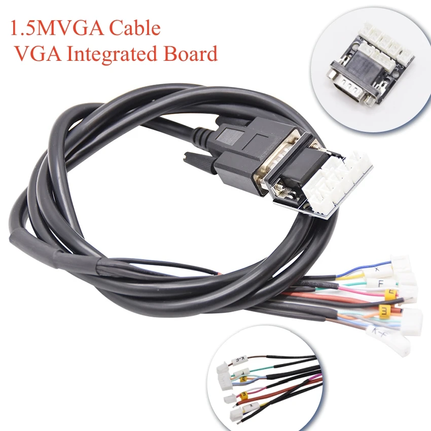 1.5MVGA Cable VGA Integrated Transmission Motherboard Cable Nozzle Heating/Temperature Control Combination Board 3D Printer Part