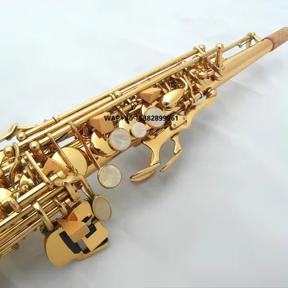 

Factory Direct Sale Alto Saxophone Bb Key Performance Integrated Model with Gold Lacquer Finish Brass Head EB Tone