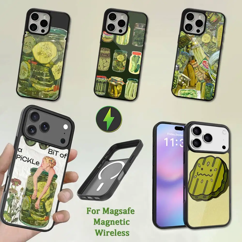 

Funny Vintage Pickle Enthusiast Case For iPhone 13,12,11,16,15,17,14,Pro,Max,Plus,Mini, With Magsafe,Magnetic Wireless Charging