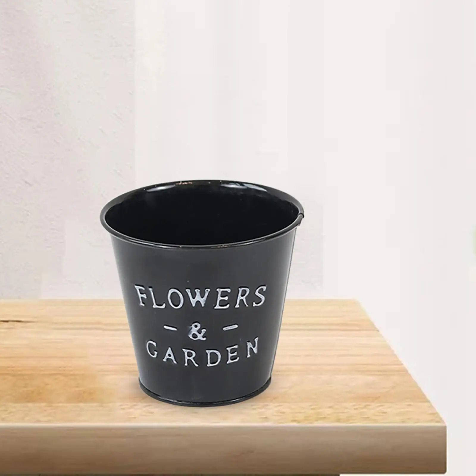 Farmhouse style flower pot, tin bucket, multi-purpose, for balconies, terraces