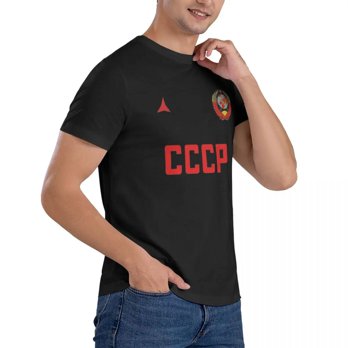 Soviet Union National Team Soccer Retro CCCP T-Shirt Male 100 Cotton T-Shirts Summer O-Neck Hip Hop Tee Shirt Oversized Tops