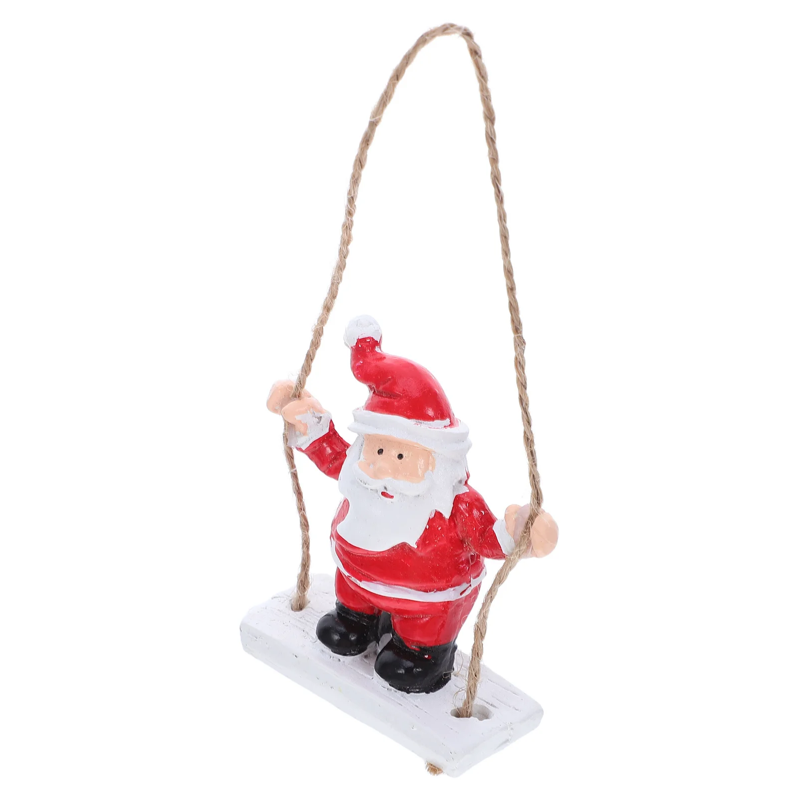 

Holiday Resin Santa Swing Ornament Christmas Tree Decor Handpainted Lightweight Festive Home Party Decoration Tree Ornament