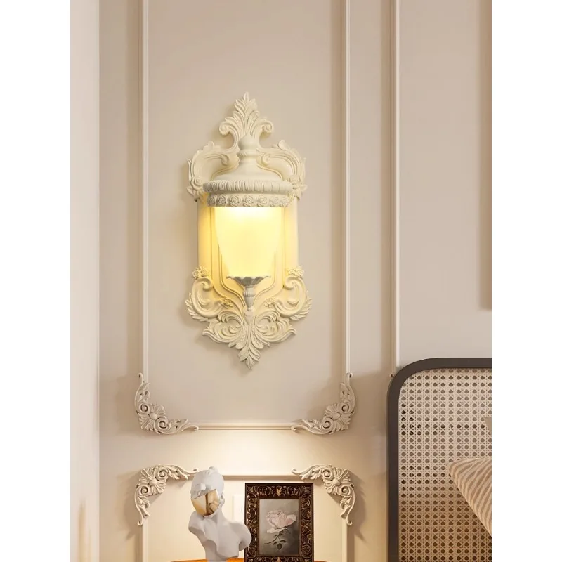 

Indoor furniture medieval wabi style European carving artistic sense personality warm romantic hotel atmosphere lighting