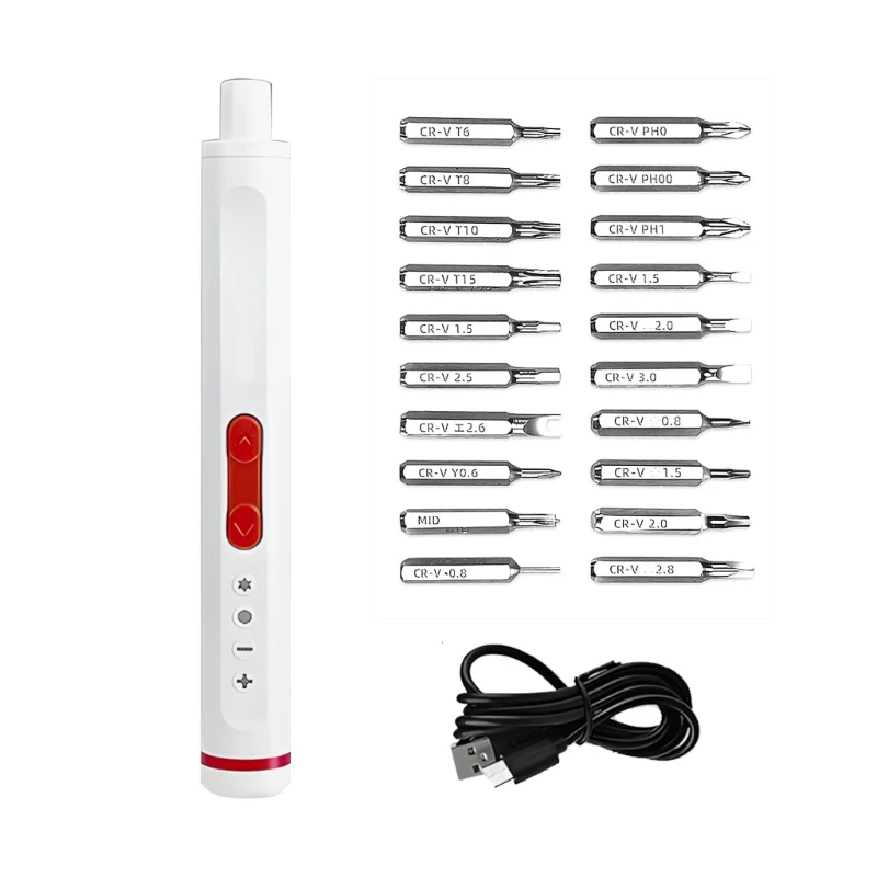 Pack Of 1 Rechargeable Multiple Bit Electric Driver with Ergonomic Handle And Permanent Steel Building For Home And high quality