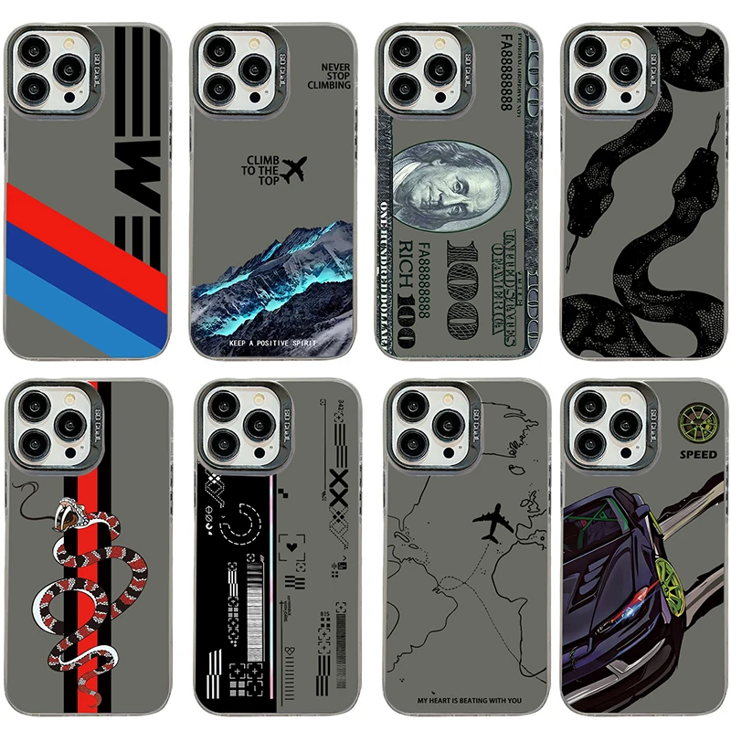 

Hot Selling Popular Design Phone Case for iPhone 16 15 14 13 Pro 12 11 Pro Xs X XR Max Laser Hard PC+TPU Cases Back Cover