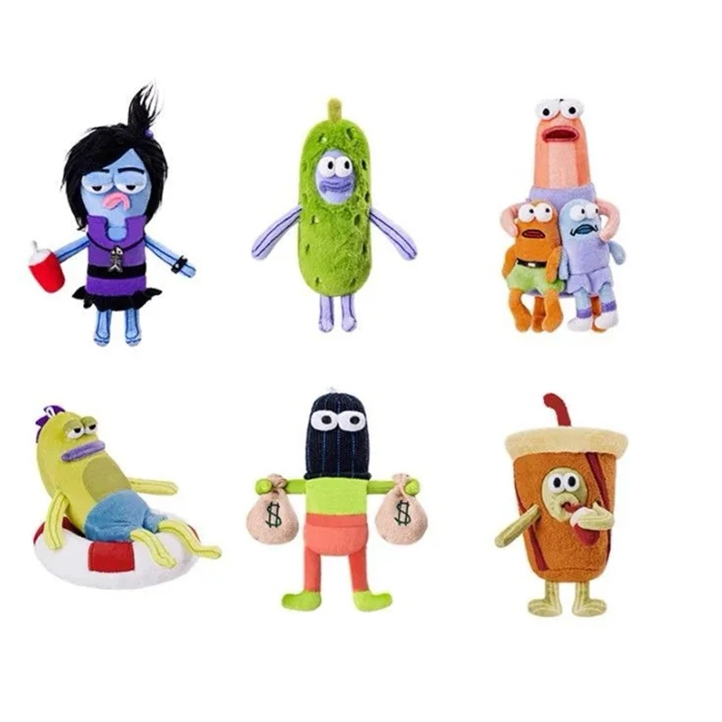 Potdemiel SpongeBob SquarePants Bikini Beach Tour Mini Plush Keychain Cute Cartoon Bag Pendant Collection Toys 2026