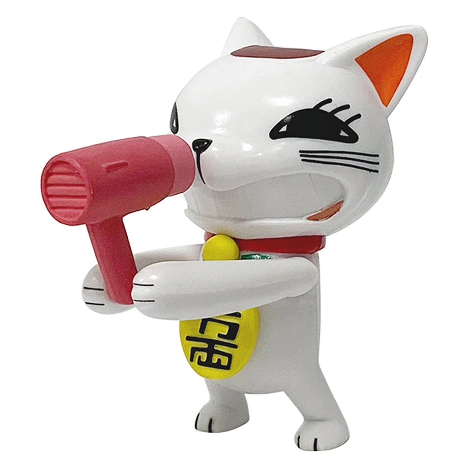 Figurka Anime DandaDan Suszarka do Włosów Turbo Babcia Figurka Lalka Ozdoba Kawaii Szczęśliwy Kot Gadżet Kolekcjonerski Rękodzieło Model Zabawka Anime Prezent