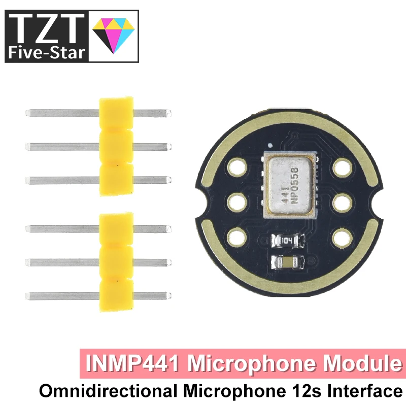 MH-ET LIVE Omnidirectional Microphone Module I2S Interface INMP441 MEMS High Precision Low Power Ultra small volume for ESP32