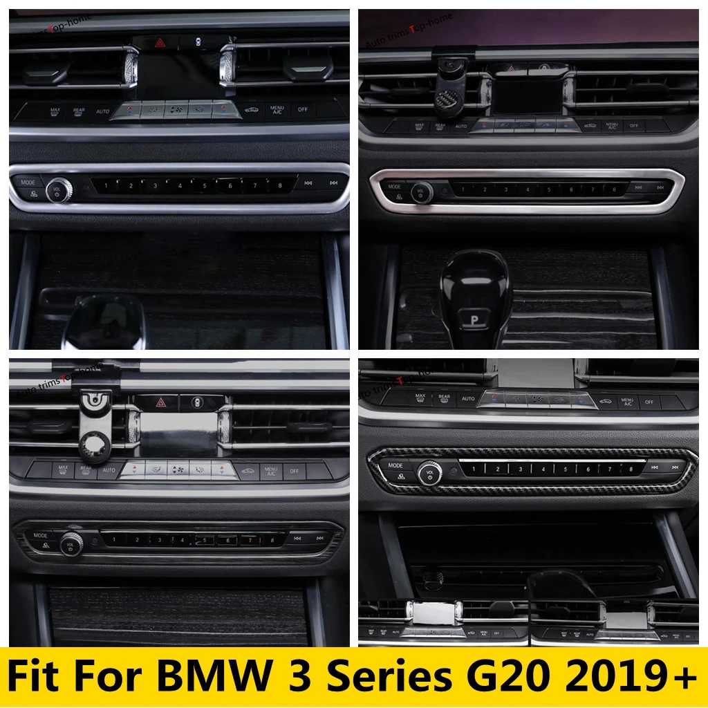 

Car Dashboard Sound Volumn adjust knob Decoration Frame Trims Interior Accessories Cover Fit For BMW 3 Series G20 2019 - 2024