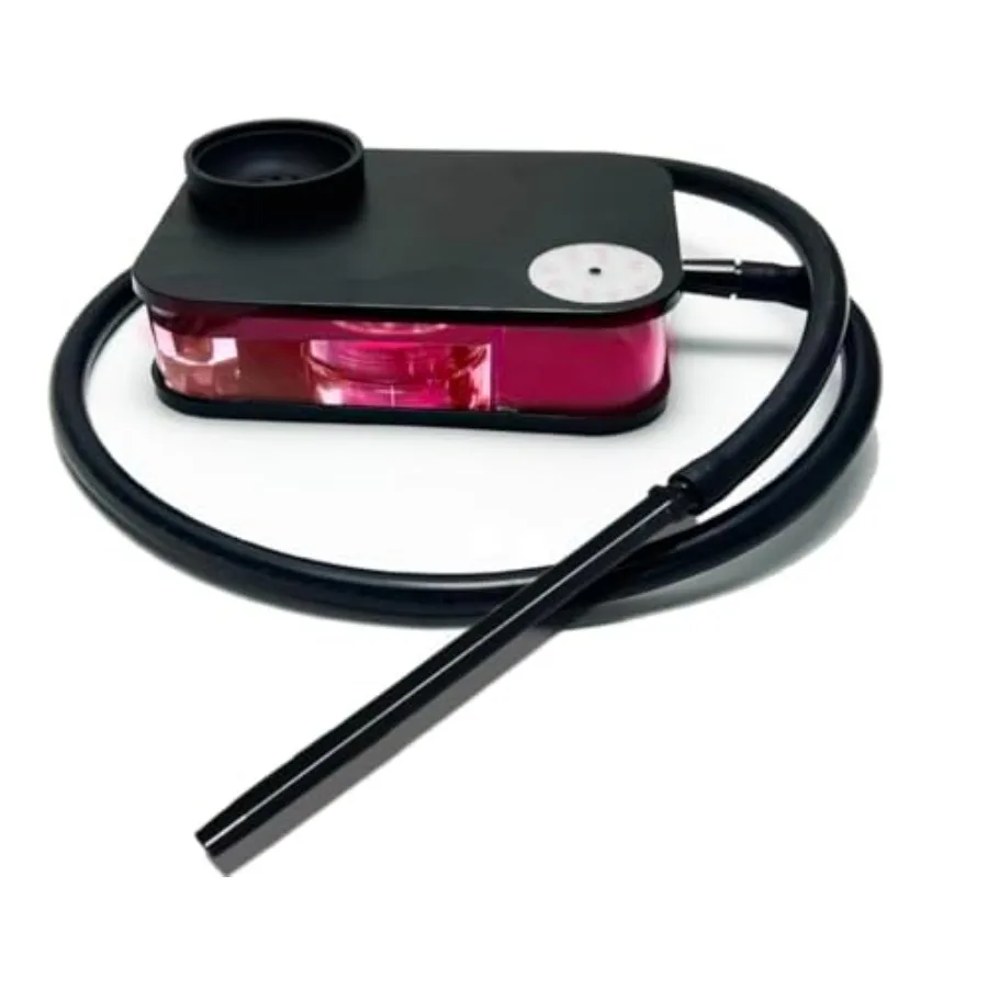 

Flat Hookah Box Portable Hookah Set for Travel, Complete Shisha Kit with LED Lights Bag, Perfect for Any Adventure