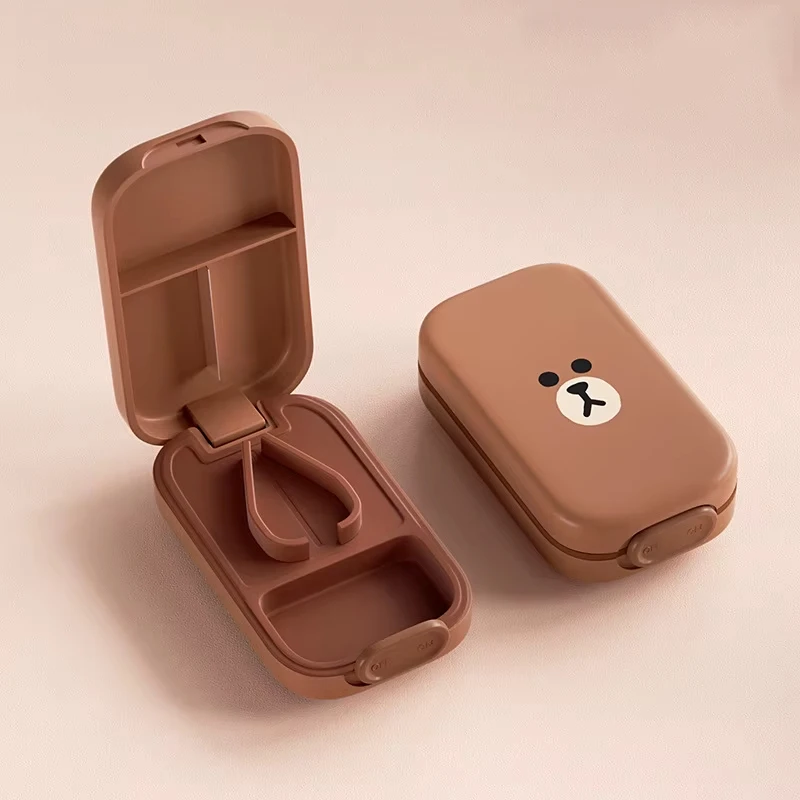 

Новый мини-резак для таблеток с коробкой для хранения, точные несколько таблеток, мультяшный дизайн, портативный для ежедневных путешествий, витаминов, планшетов, разветвитель