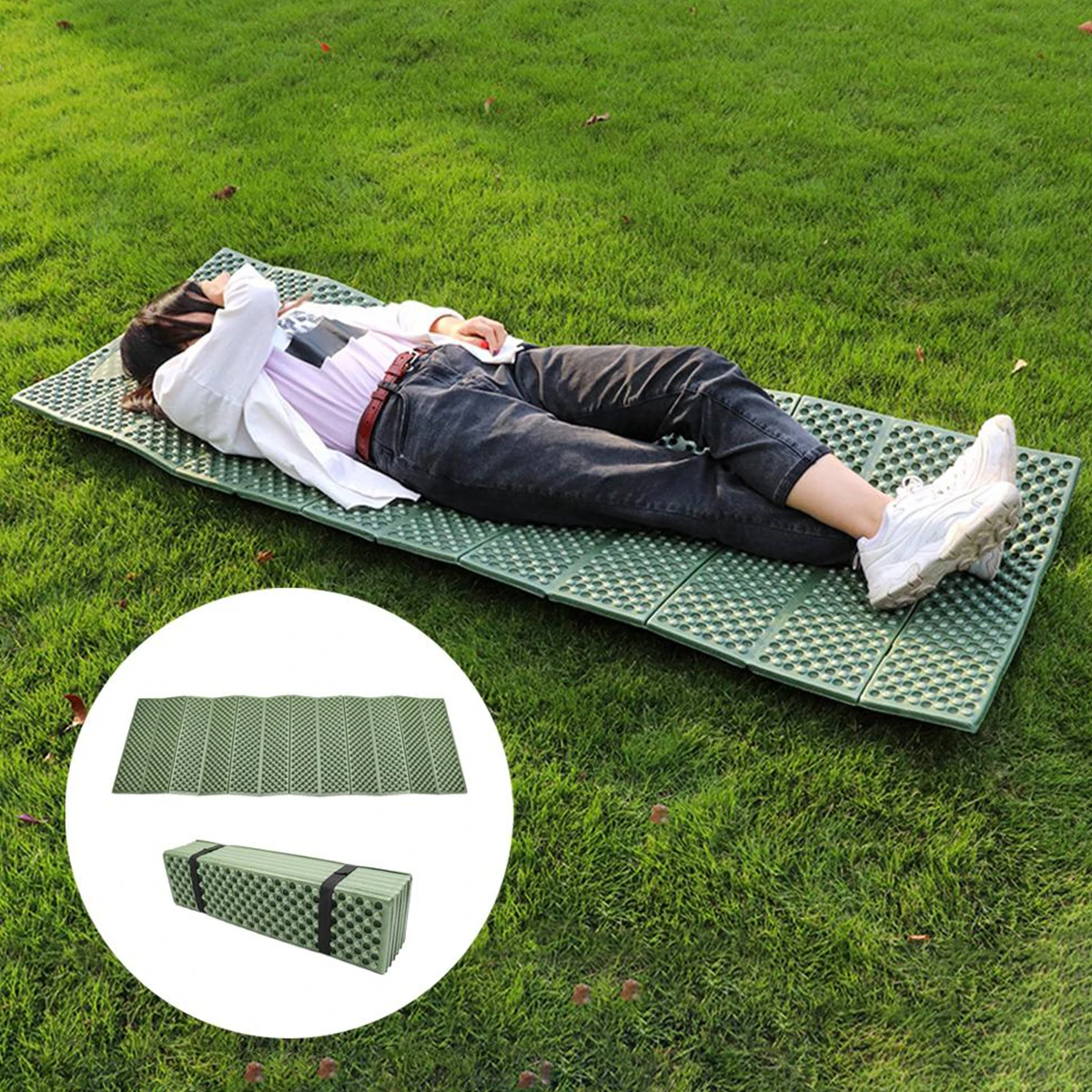 

Folding Picnic Mat Camping Thickened widened Lightweight Durable XPE Material Environmental Friendly Outdoor Travel Toppers Egg