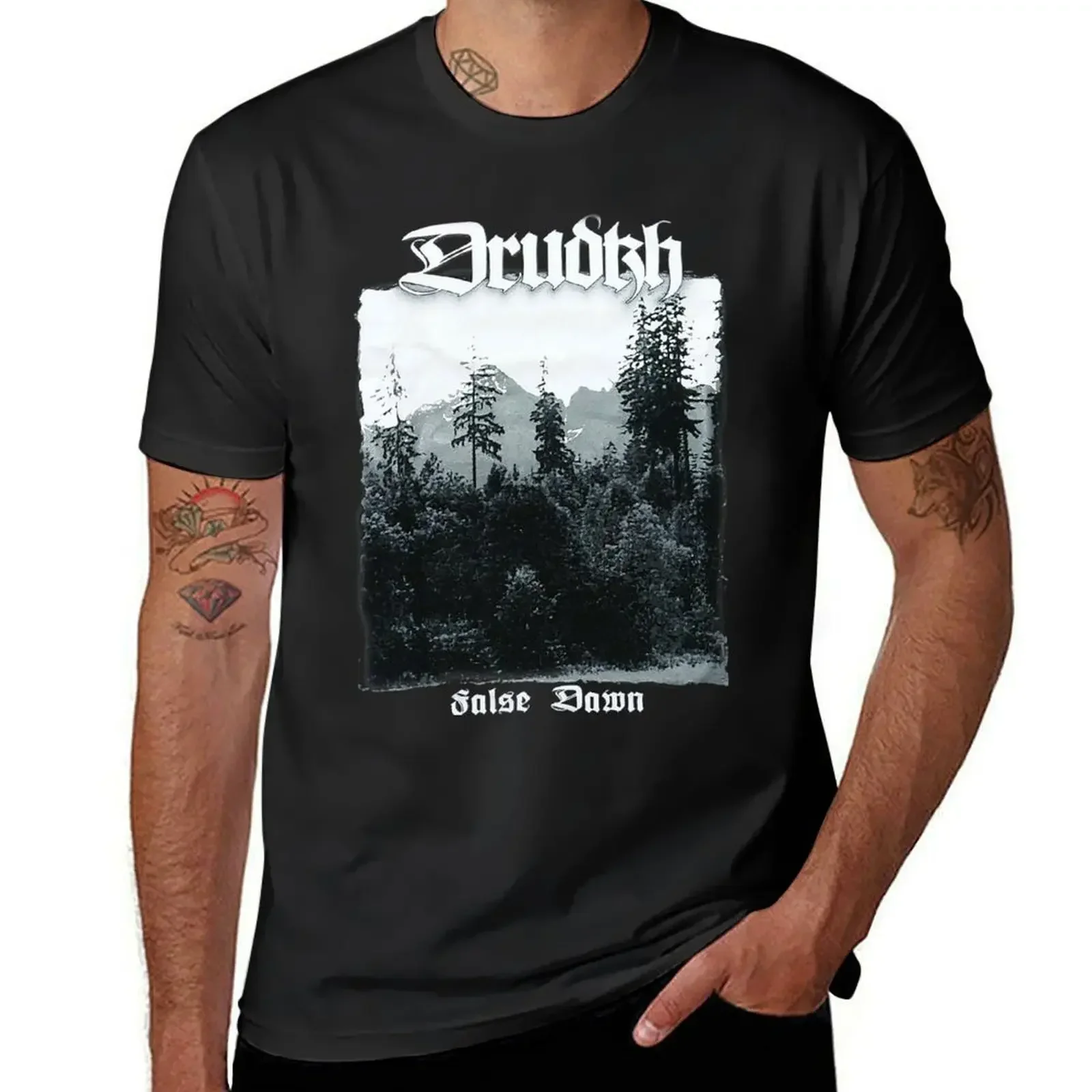 DRUDKH - False Dawn, design T-Shirt heavyweights vintage clothes sublime heavyweight t shirts for men