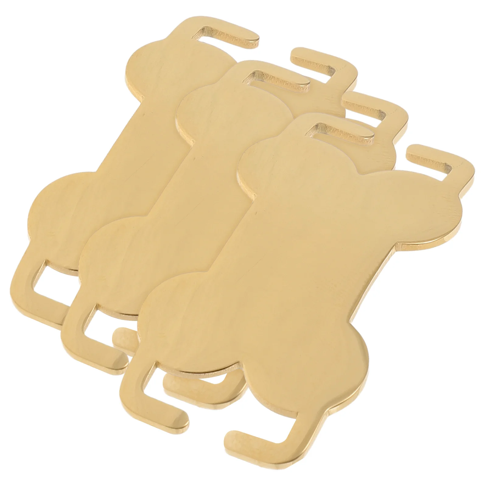 

3pcs Bone Shaped Stainless Steel Blank Pet Name Tags for Engraving Durable Dog Collar Charms Lightweight Puppy Accessories Dog