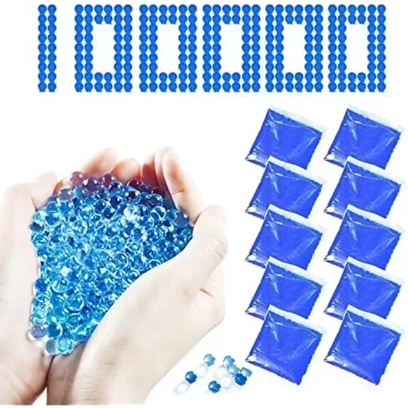 10000 pz Gel Acqua Palline Perline Magiche Perla di Cristallo Terreno Decori Crescente Palle Pistola Munizioni Famiglia Per Bambini Giocattoli Perline D'acqua DI Regali