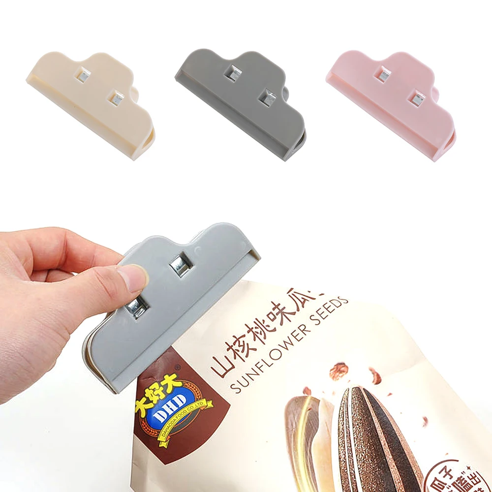 食品シーリング用ビニール袋クリップ,プラスチック,ポータブル,キッチン用,鮮度を保つため,家庭用品