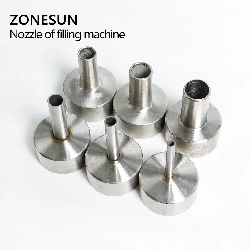 ZONESUN 수평 공압 액체 페이스트 충전 기계 노즐, 예비 부품 액세서리, 4mm, 6mm, 8mm, 10mm, 12mm, 14mm