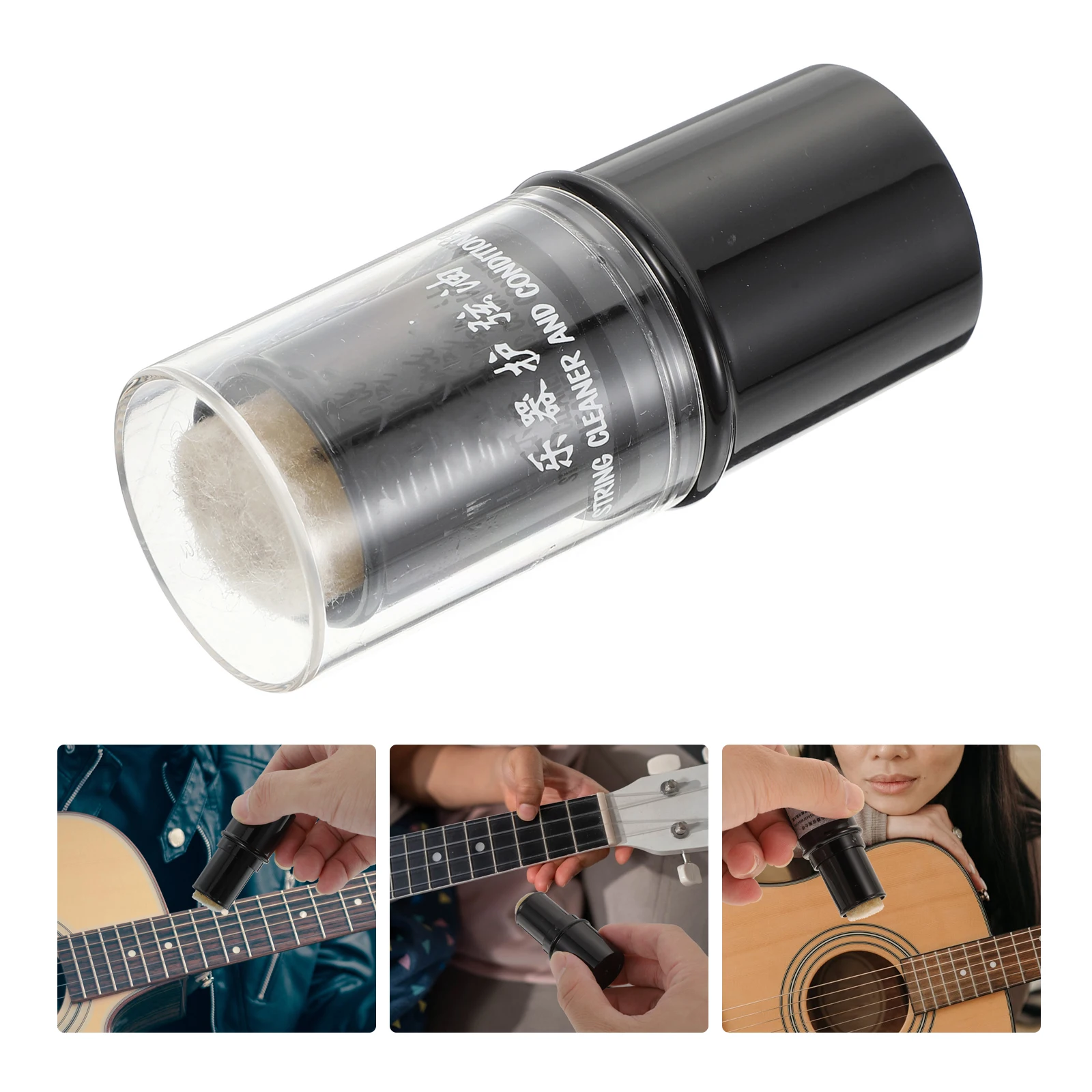 

String Oil Rust Removal Pen Guitar Supply Care Product Stringed Instrument Black