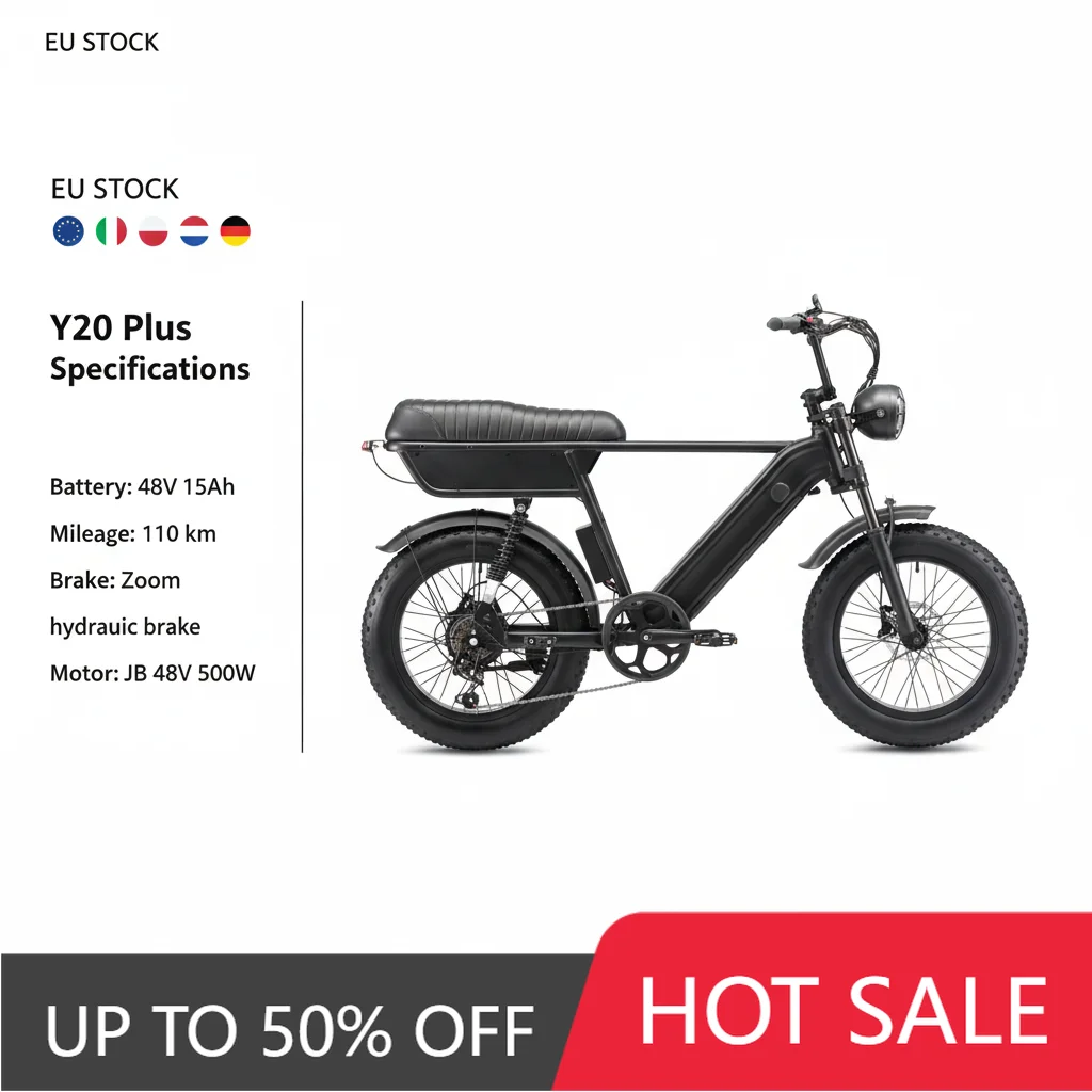 

JYF JYF Cheap high power 500W fat tire folding electric mountain bike 48V 15Ah battery 50km range, front/rear suspension, city e