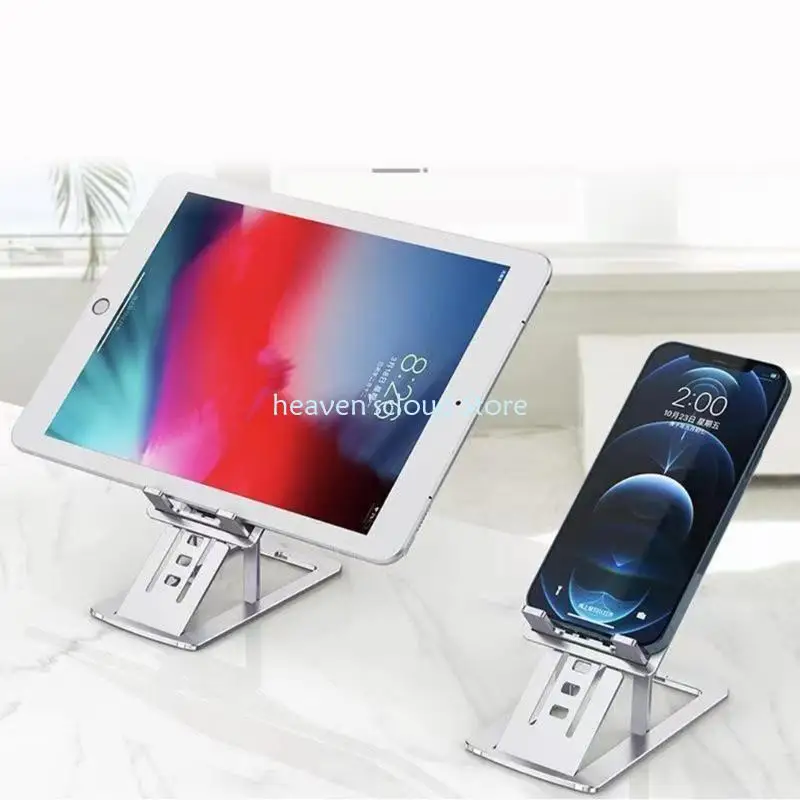 Y88B 전화 지원 크래들 홀더 앵글 높이 조절 가능한 전화 스탠드 알루미늄 브래킷