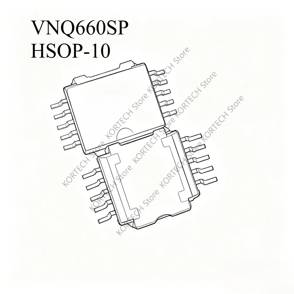 2PCS  Brand new  original   VNQ660SP HSOP-10 VNQ660 Automotive Computer-controlled driver IC Chip