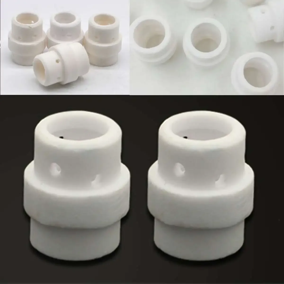 50Pcs Set Ceramic Gas Diffuser Swirl Ring Cutting for MB 24 KD MIG MAG Welding Torch Consumables Gas Diffuser Welding Machine