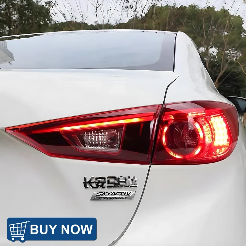 

Авто задние фонари для Mazda 3 Axela 2014-2018, светодиодные задние фонари автомобиля в сборе, обновление, мигающий задний фонарь, аксессуары