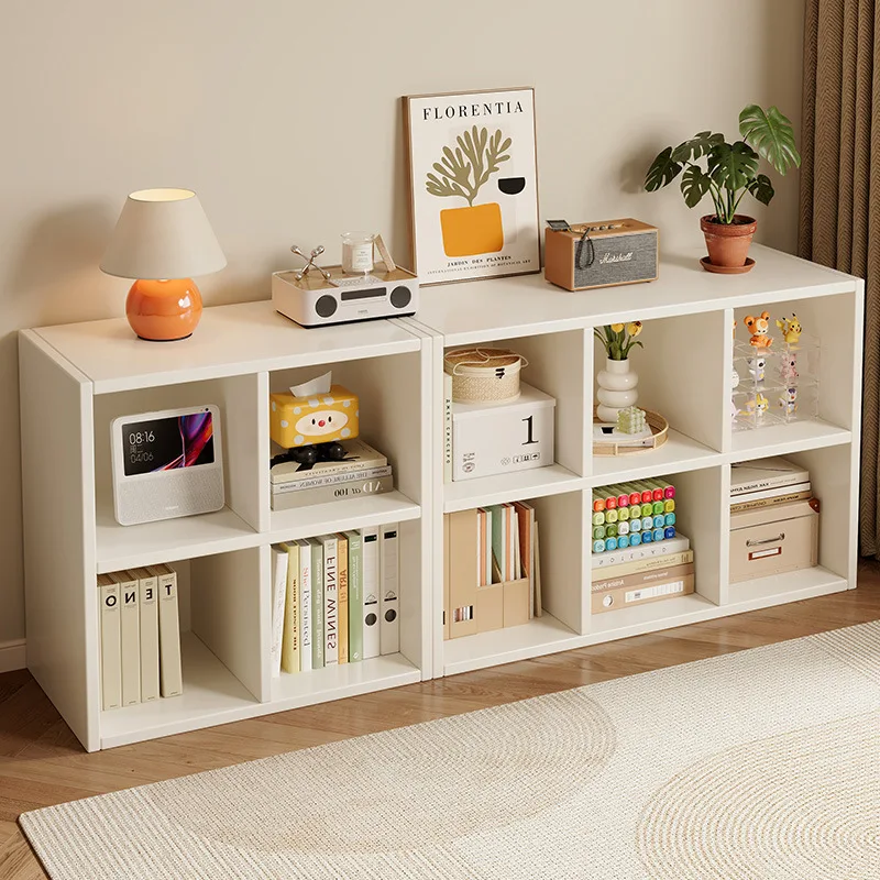 

Bookshelf simple floor-to-ceiling storage display multi-compartment storage rack free combination picture book toy low cabinet